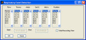 Screenshot of PRANA respiratory event detection plug-in