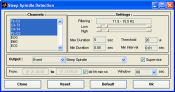 Screenshot of PRANA sleep spindles detection plug-in